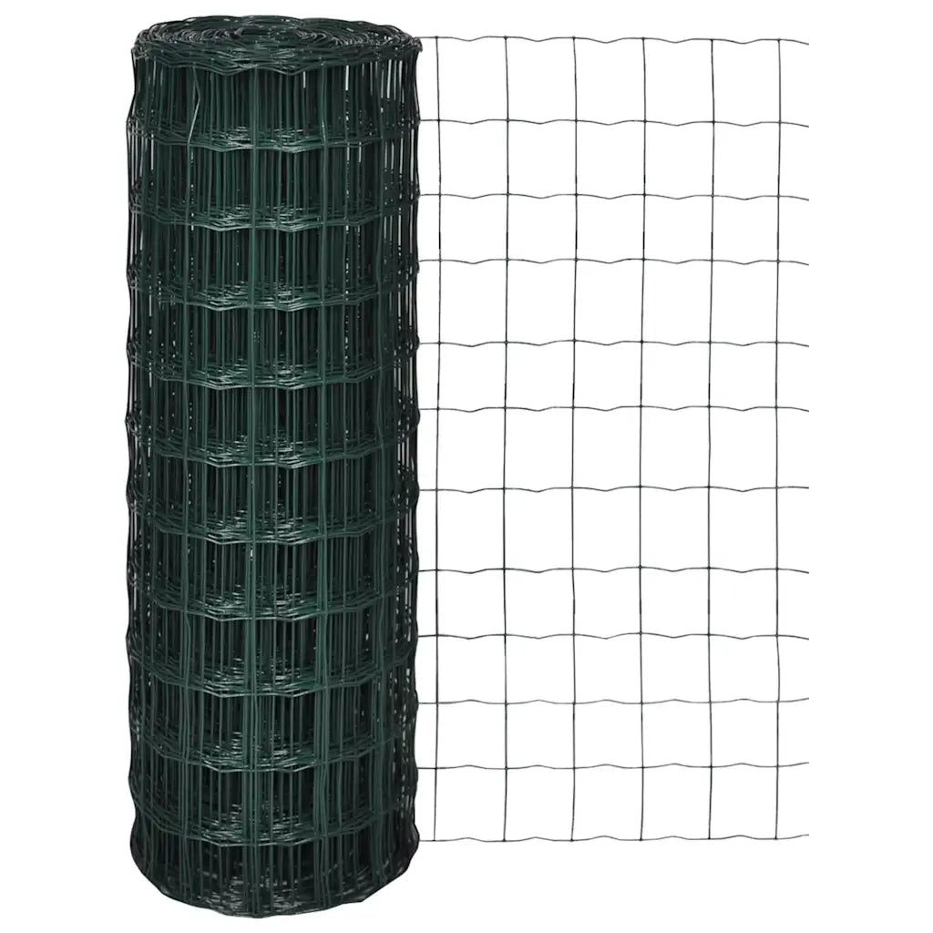 Recinzione Europea in Acciaio 25 x 1,2 m Verde cod mxl 6839