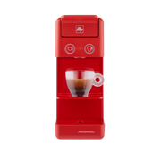 Illy caffè, macchina da caffè a capsule iperespresso y3.3 rossa 60559