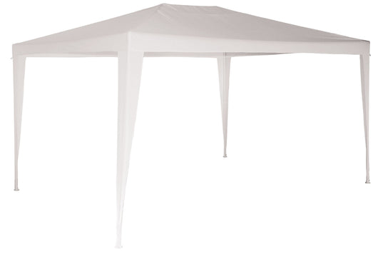 Gazebo da Giardino 2x3m in Metallo Copertura in Plastica Morel Parasole Bianco