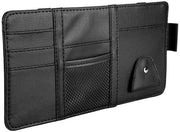 Organizzatore per auto con copertura solare multifunzionale - pelle PU - 15x29 cm - nero