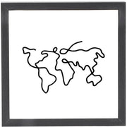 Scatola di Ricordo Grande Formato - Nero - Box di Ricordo in Legno - Scatola per Biglietti con Fessura - Installazione Flessibile - Dimensioni 29 x 29 x 4,5 cm - Custodia per Ricordi