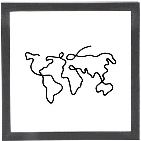 Scatola di Ricordo Grande Formato - Nero - Box di Ricordo in Legno - Scatola per Biglietti con Fessura - Installazione Flessibile - Dimensioni 29 x 29 x 4,5 cm - Custodia per Ricordi