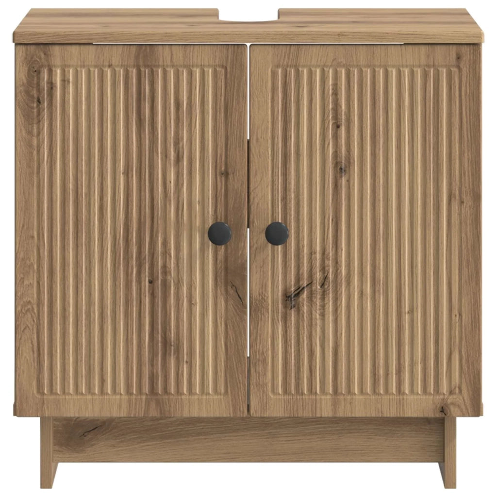Armadio per Lavabo da Bagno EDE Rovere Artigianale 895914