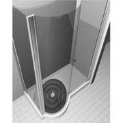 Box Doccia Porta Con Fisso Easy Oval 67 Silver Sinistra - Ideal Standard