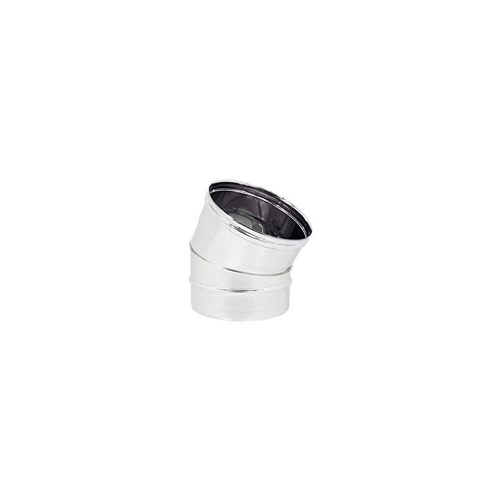 Gomito curva acciaio inox 160mm 5 decimi aisi 304, scegli se  30 gradi