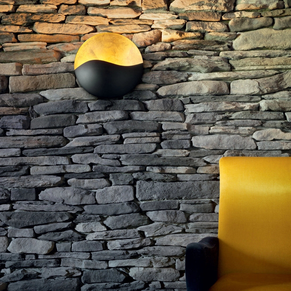 Applique Contemporanea Sunrise Metallo Nero 4 Luci G9 3W 3000K Luce Calda