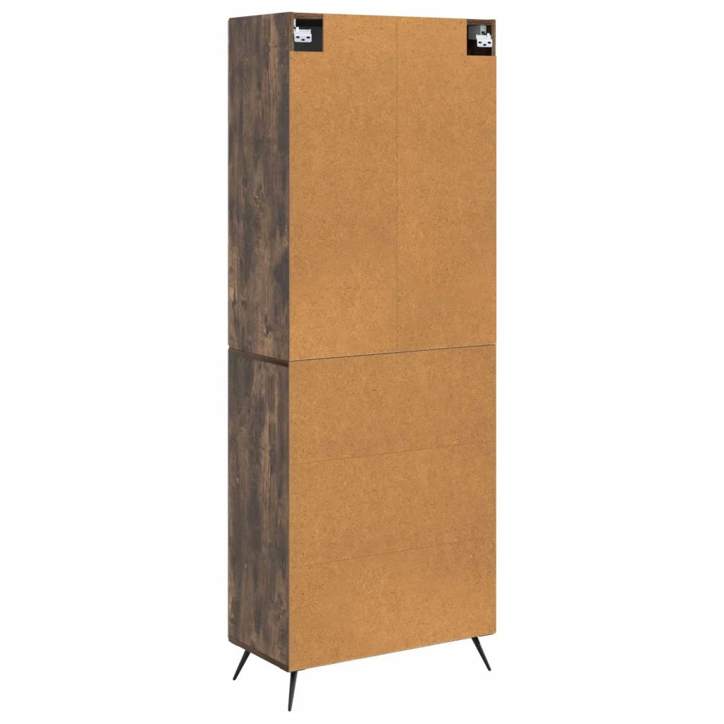 Set di armadi 2 pcs Rovere Fumo Legno ingegnerizzato