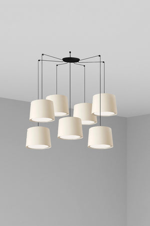 CONGA 7L Lampada sospensione bianca