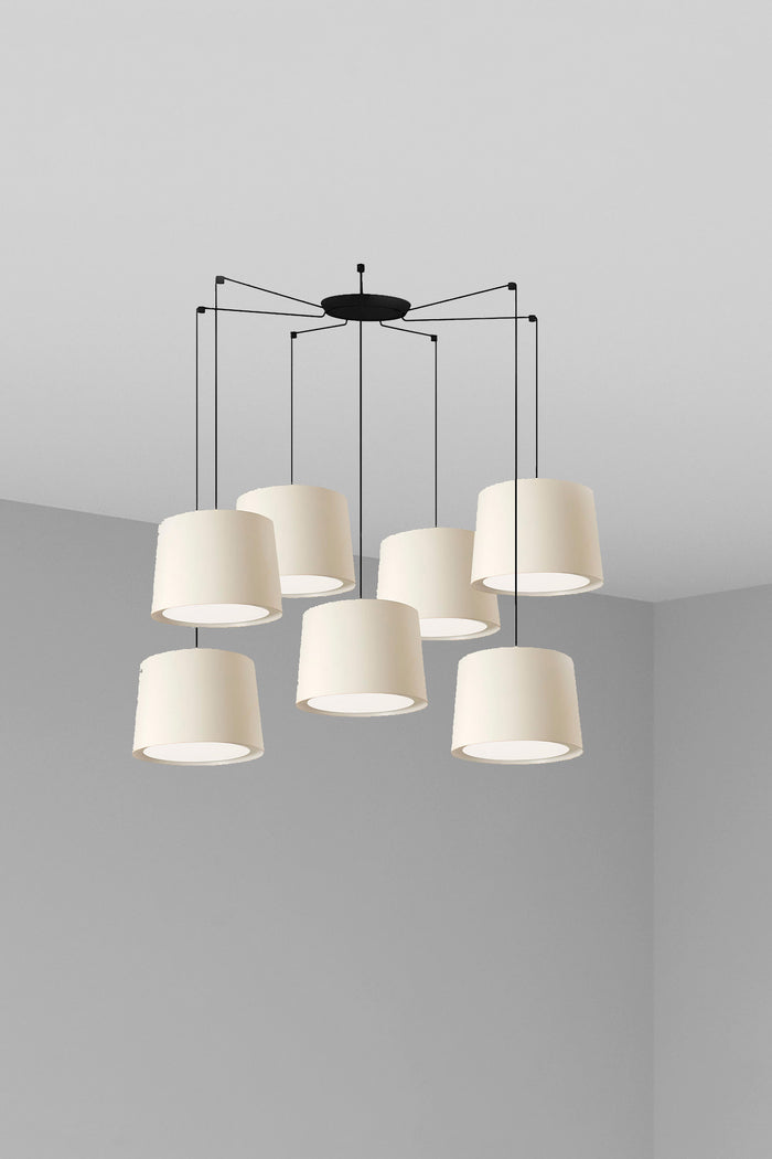 CONGA 7L Lampada sospensione bianca