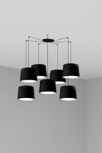 CONGA 7L Lampada sospensione nera