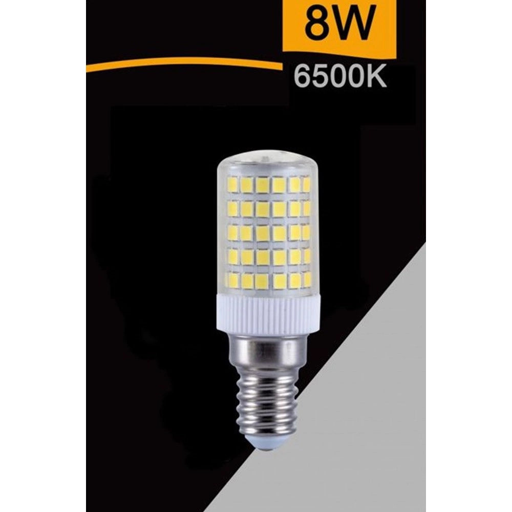 Trade Shop - Lampadina Led E14 8w 880lm Tubolare Luce Fredda Calda Naturale Sparac-e14-8w-ce1 -