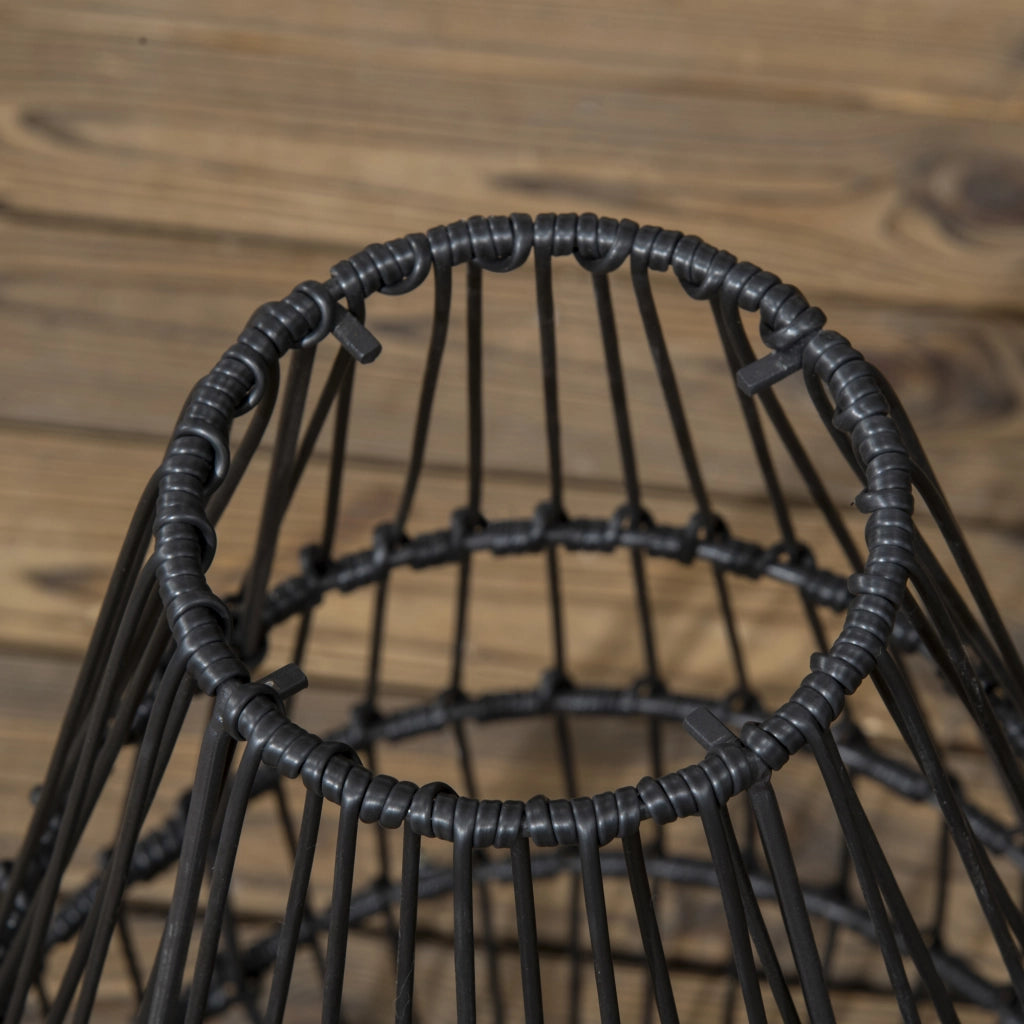 Lampada solare da giardino ¨C zephmum ¨C effetto rattan 34x34x56 cm