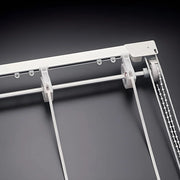 Binario Bastone Tenda a Pacchetto Con Doppio Movimento Apertura Laterale Con 4 Calate Lunghezza 100 CM Comando e ammasso destro