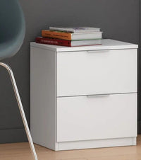 COMODINO 2 CASS.38X34X45H BIANCO