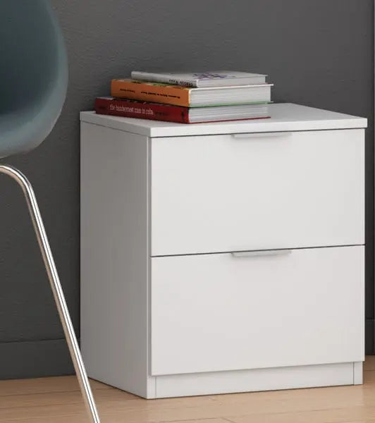 COMODINO 2 CASS.38X34X45H BIANCO