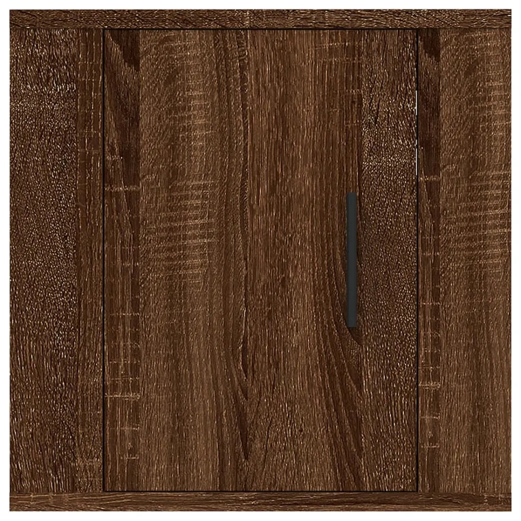 Mobili Porta TV a Parete 2 pz Rovere Marrone 40x34,5x40 cm 816655