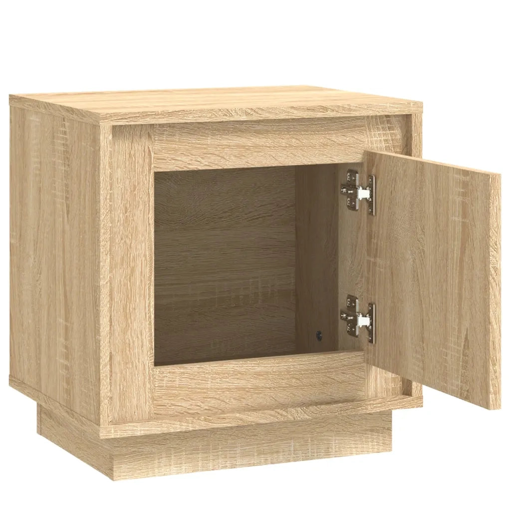 Set di 2 Comodini | Armadio da Notte | Mobiletto da notte Rovere Sonoma 44x35x45 cm in Legno Multistrato