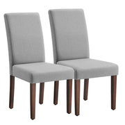 Set di 2 sedie da pranzo/cucina con schienale alto e seduta spessa 58 x 48 x 100 cm grigio 12_0008025
