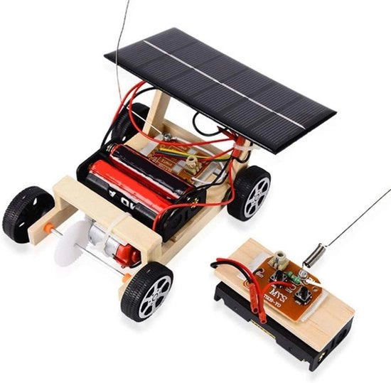 Pacchetto di costruzione automatica per bambini - Regolatore solare a distanza per giocattoli educativi e scientifici