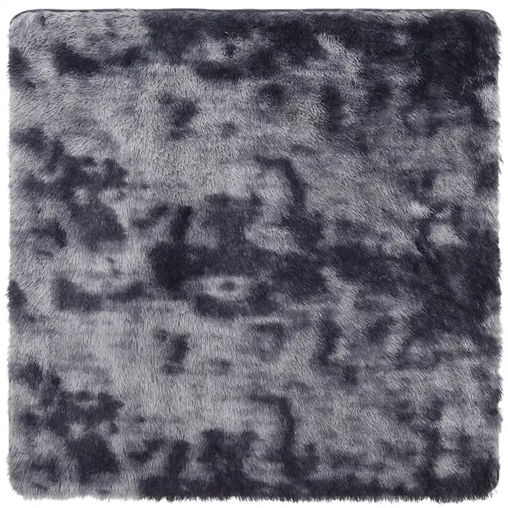 Tappeto Shaggy a Pelo Lungo NAVARRA Grigio Scuro 240x240 cm