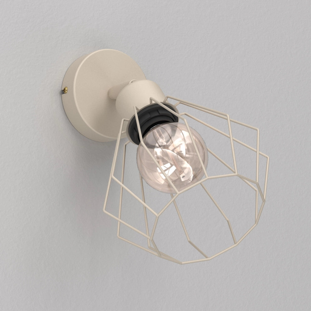 Applique industriale beige regolabile Parkla 1xE27