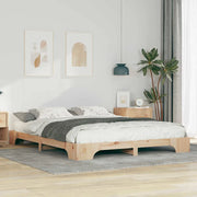 Struttura del letto Marrone 160 x 210 cm Pino massello 872902