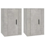 Mobili Porta TV a Parete 2 pz | Armadietto TV | Mobile Porta TV Grigio Cemento 40x34,5x60 cm