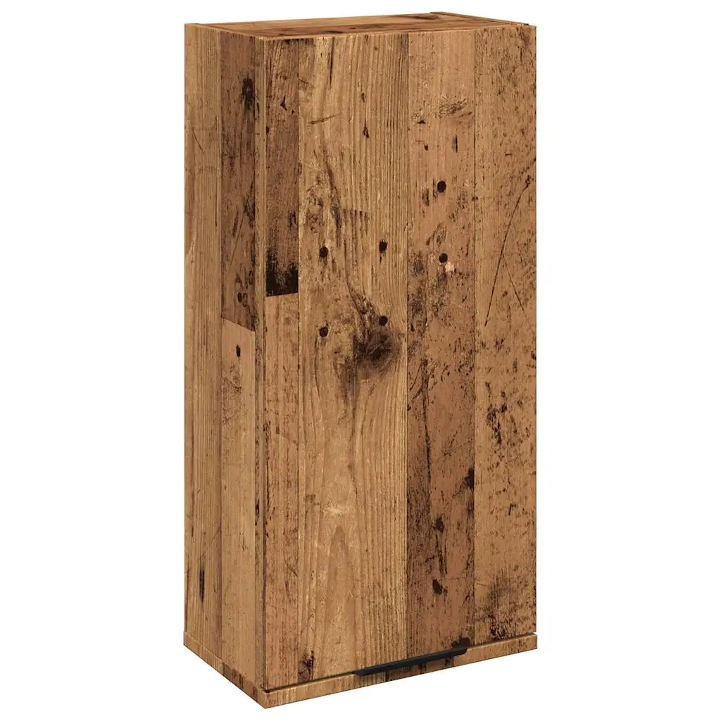 Mobile da Bagno a Parete Legno Antico 32x20x67 cm