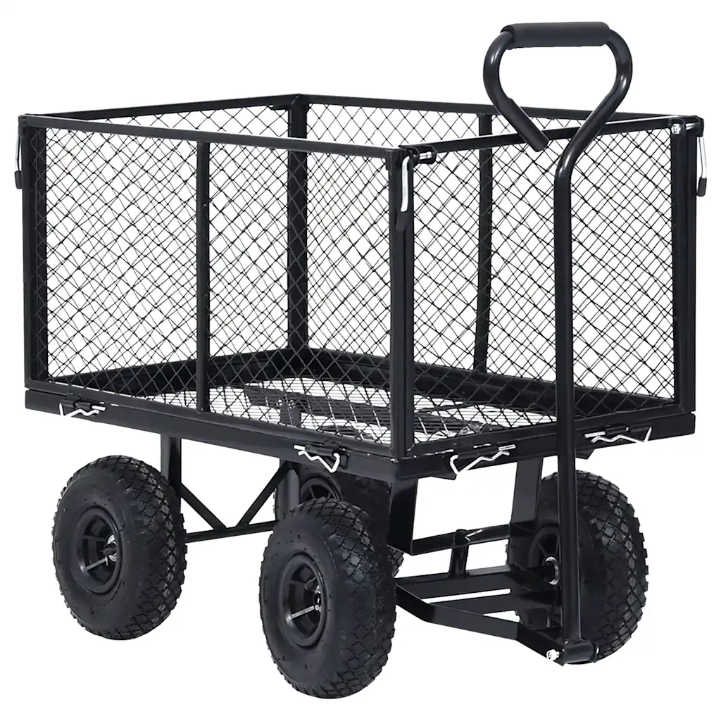 Carrello a Mano da Giardino Nero 350 kg CFW2347996