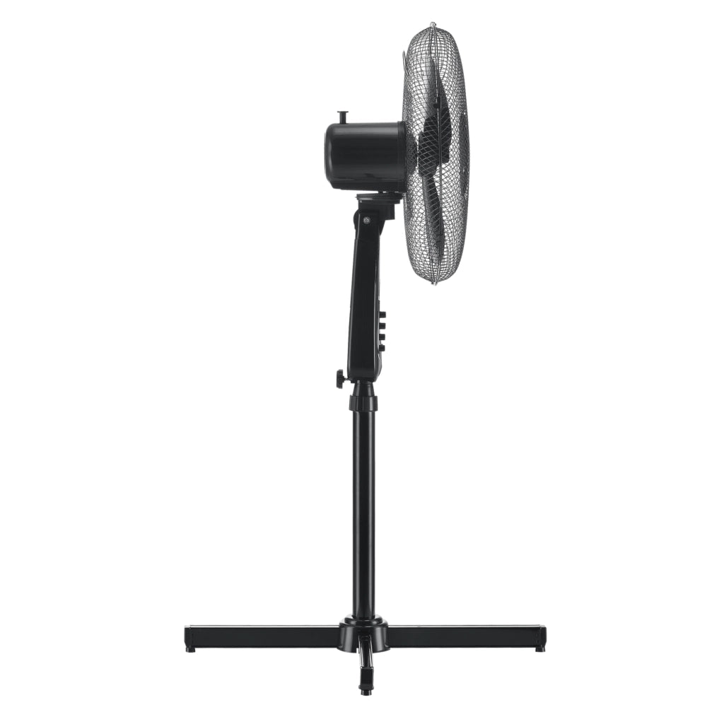 Ventilatore a Piantana con 3 Velocitá Altezza Regolabile max 120 cm Modalitá Oscillazione Motore 50W - Nero