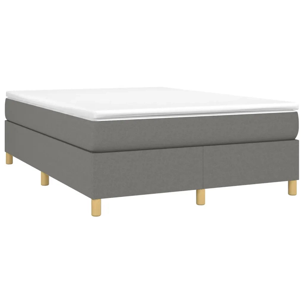 Struttura Letto a Rete a Molle Grigio Scuro 140x190 cm Tessuto 3120954