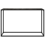 Tavolo Consolle Nero 120x35x75 cm in Vetro Temperato 322818