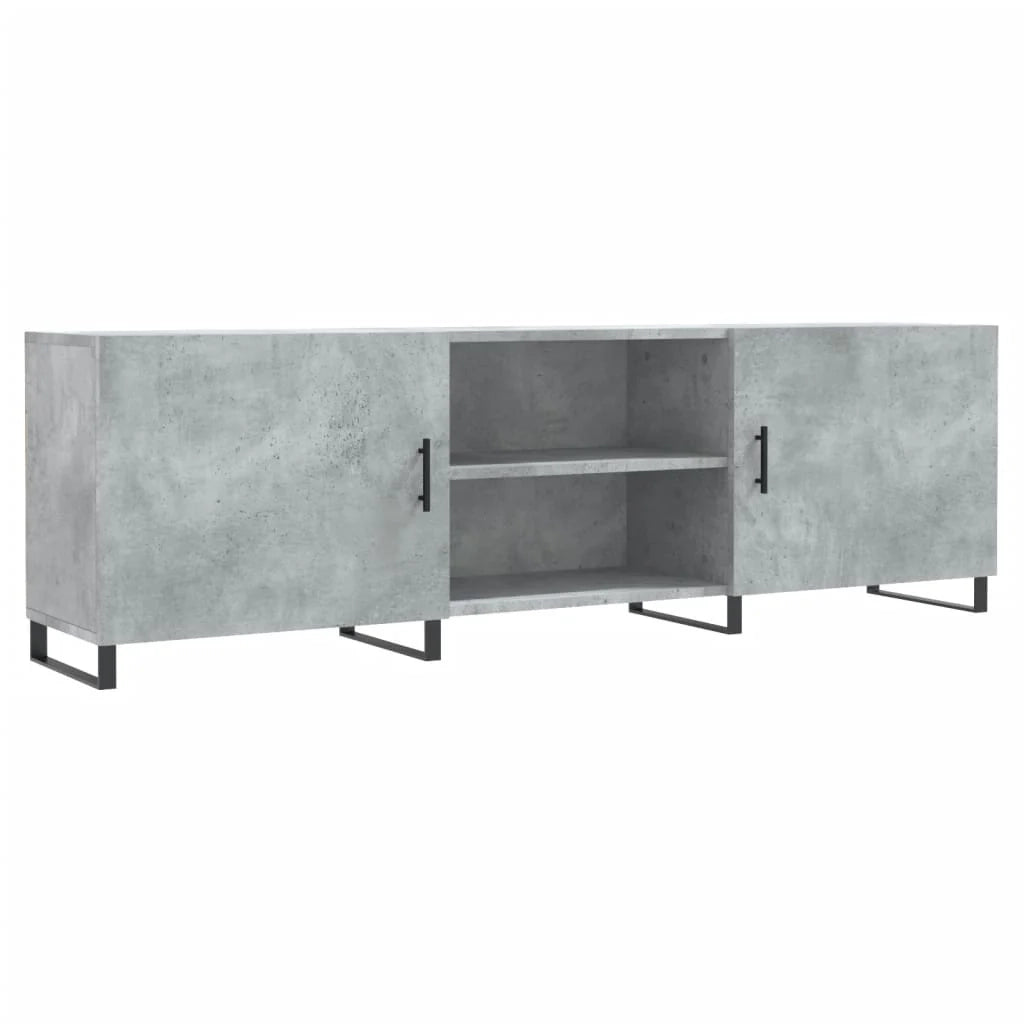 Mobile TV multimediale scaffale TV credenza mobile TV sala da pranzo soggiorno camera da letto 150 x 30 x 50 cm legno ingegnerizzato grigio 02_0026000