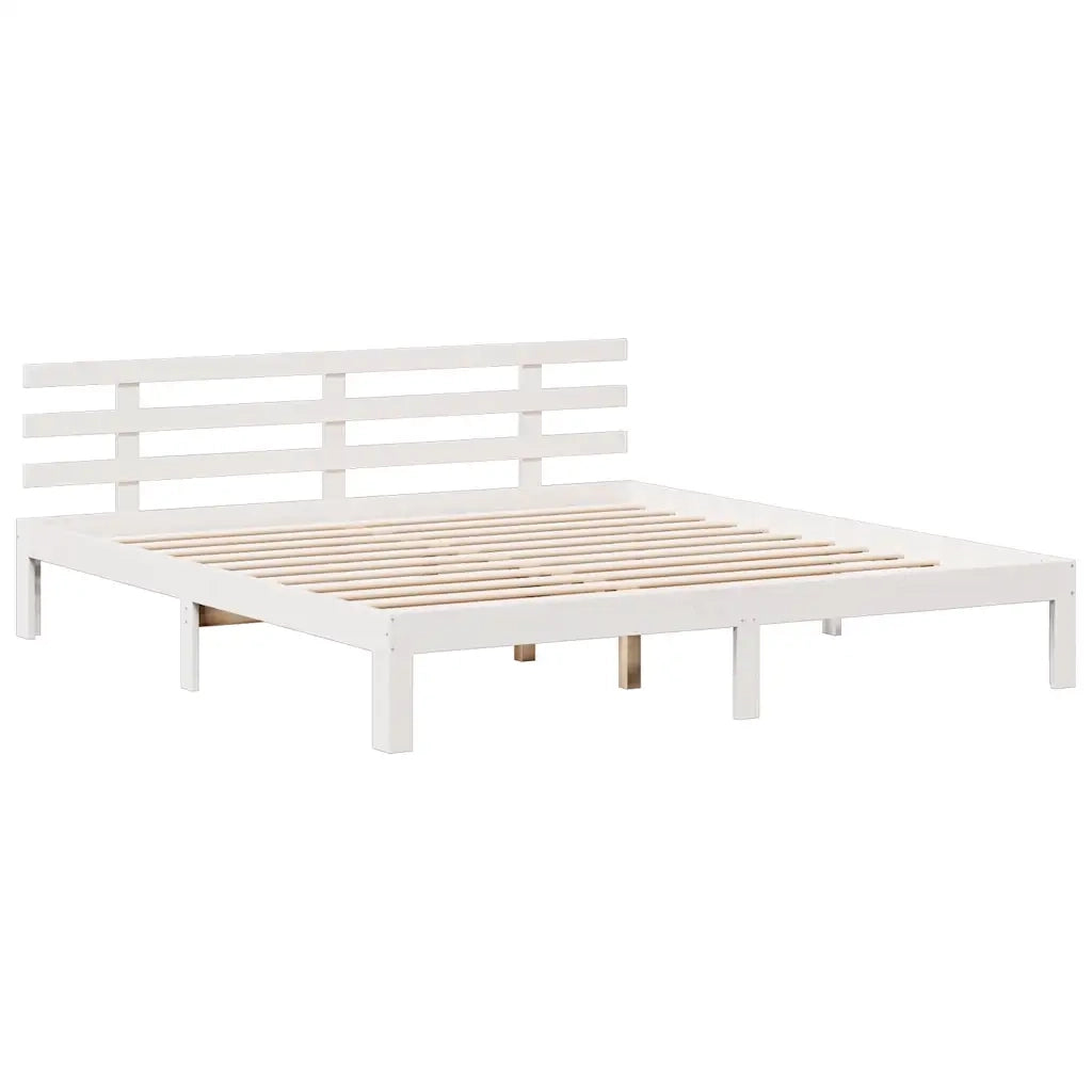 Giroletto con Libreria senza Materasso-Struttura Letto con contenitore 180x200 cm in Legno Pino 412917