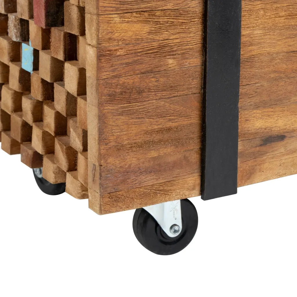 Mobile Porta TV 110x30x32,5 cm in Legno Massello di Teak cod mxl 19812