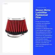 Filtro dell'aria per motori - Pad - 55 mm - Plastica/Tessuto - Durata 50.000 km