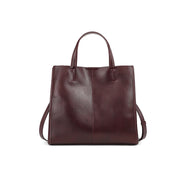 Borsa da donna in vera pelle marrone