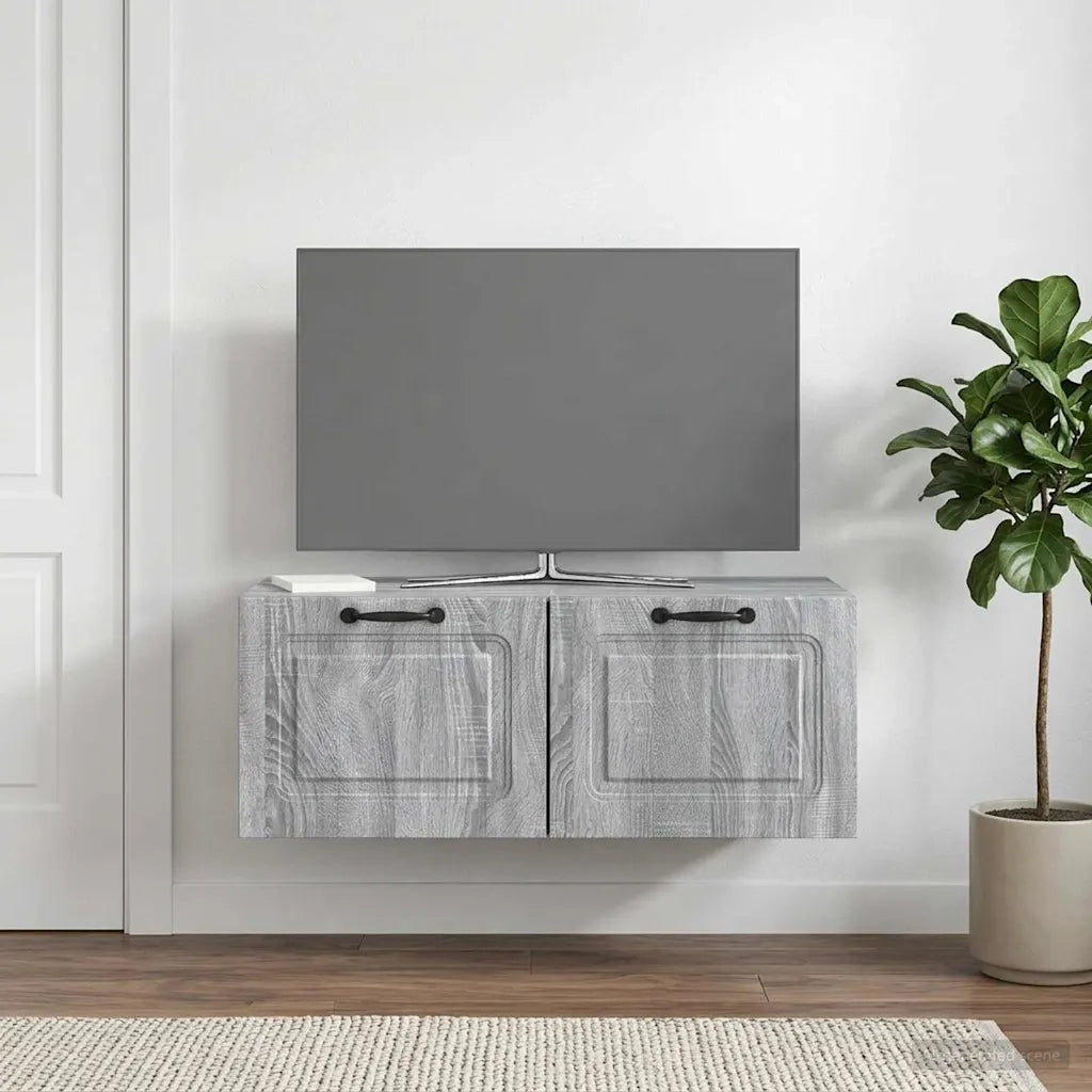 Mobile Porta TV da Muro Grigio Sonoma 78,5 x 41 x 30 cm 899371