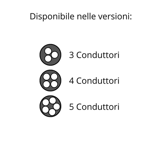 Cavo neoprene nero gommato multipolare flessibile h07rnf 3x2,5mm 100 metri