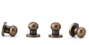 Nageli per cuoio 20 pezzi - Testa rotonda - Materiale in rame - Antiruggine - Idonei per progetti in pelle - Facili da installare - Nageli con maniglia