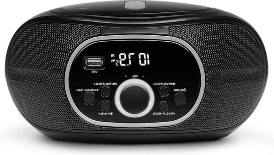 Boombox portatile CD/MP3 con FM AUX alimentazione a batterie E65711