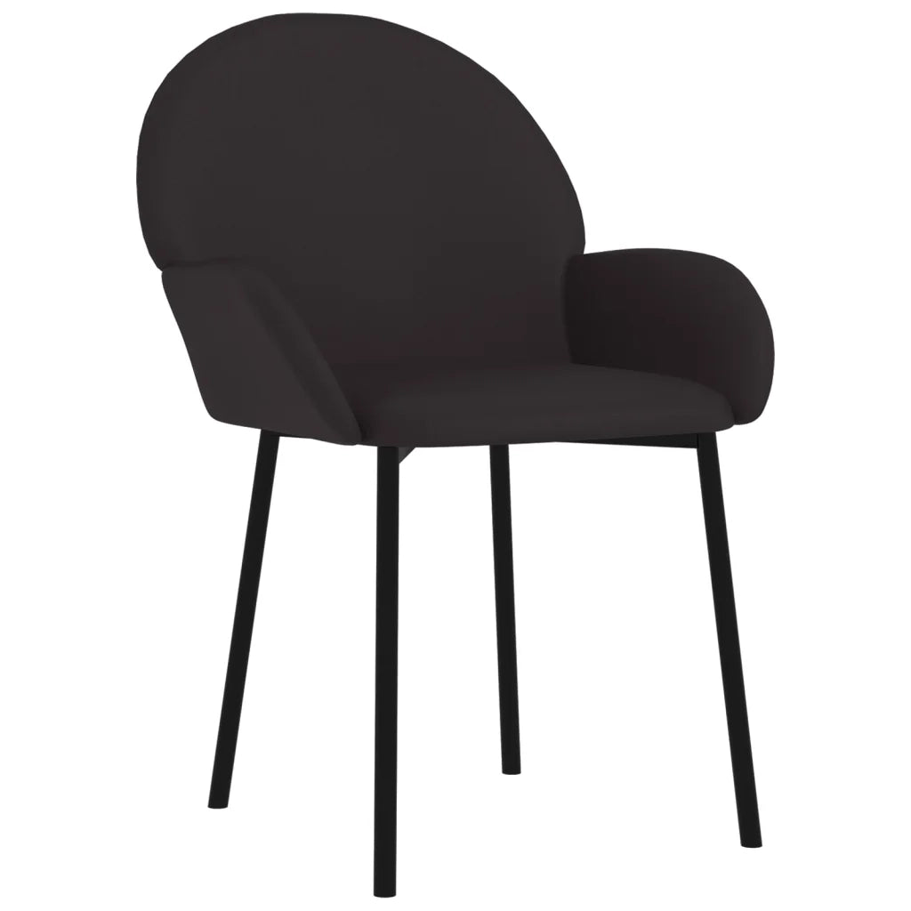 Sedie da Pranzo 2 pz Nere in Similpelle cod mxl 18098