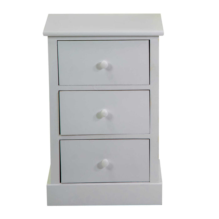 Mobiletto Eleonora cassettiera bianco 3cassetti cm38x28h58