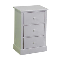 Mobiletto Eleonora cassettiera bianco 3cassetti cm38x28h58