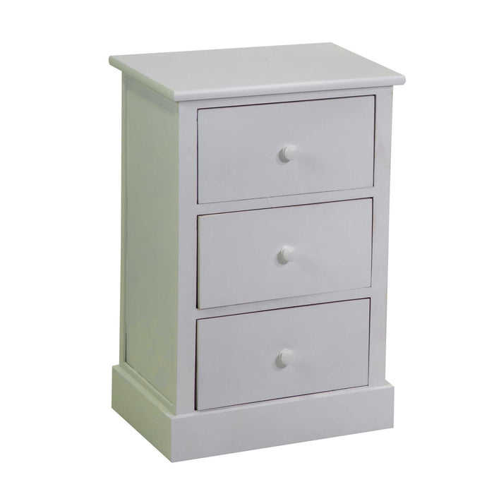 Mobiletto Eleonora cassettiera bianco 3cassetti cm38x28h58