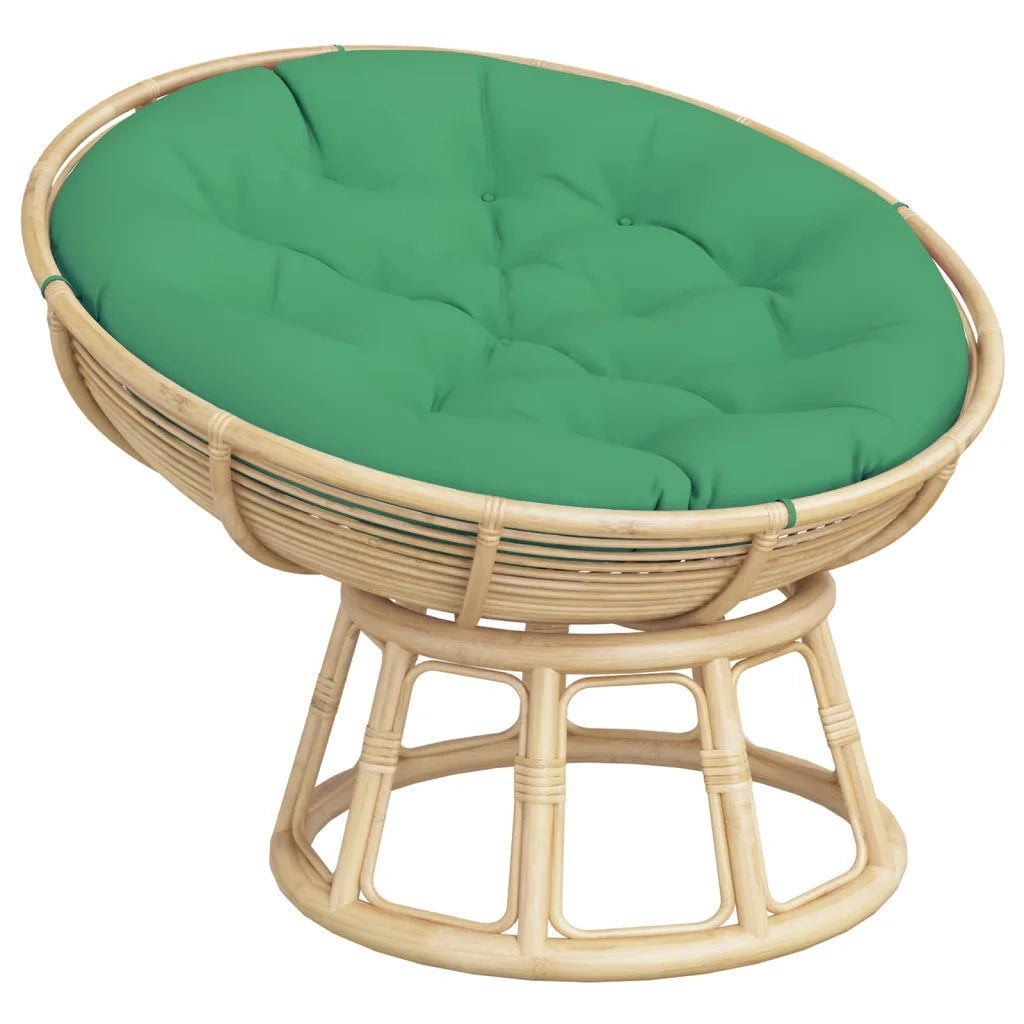 Cuscino Rotondo Verde Ø 100x11 cm in Tessuto Oxford 361967