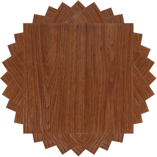 Pavimento in PVC - Pavimenti in PVC - Pavimento in vinile - Pavimenti in vinile - Naturale - 30 cm x 30 cm x 1,5 mm - Spessore 1,5 mm - 77 piastre - Colore legno