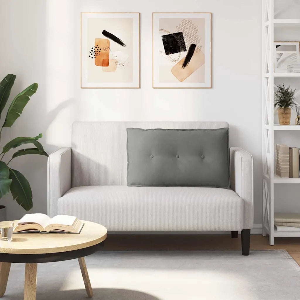 Cuscino per Schiena Grigio scuro 80 x 50 cm 42014732