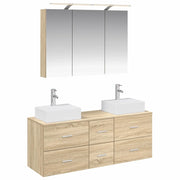 Set di mobili per il bagno 4 pcs Rovere Sonoma 3406817
