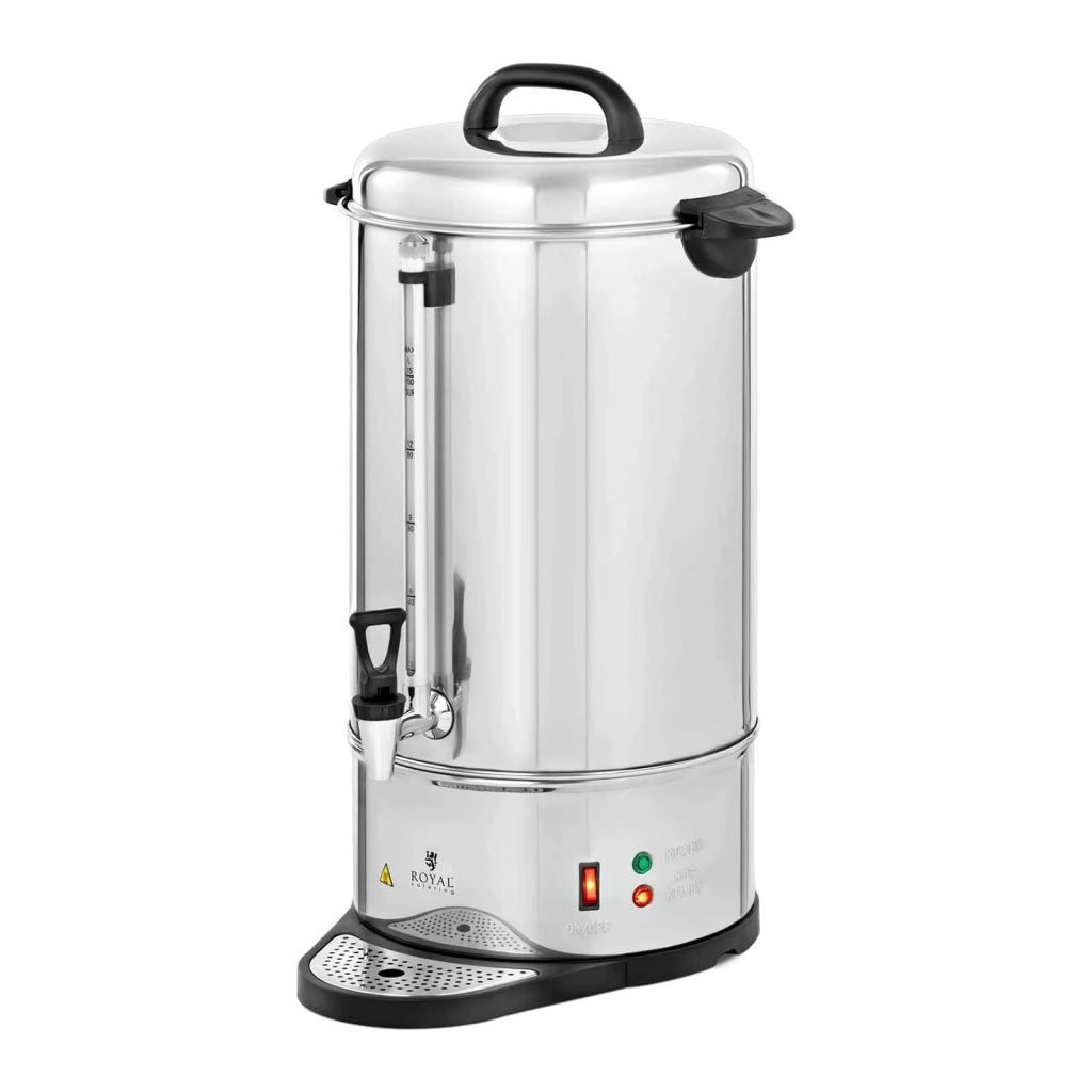 Caffettiera/percolatrice elettrica professionale di grande capacità (Potenza: 1550 watt funzione di preparazione/mantenimento in caldo volume: 15 litri rubinetto) 14_0004680